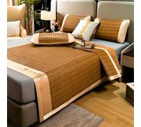 Summer Sleeping Mat, Foldable Bamboo Cooling Bed Sheet for Indoor Bedroom Use