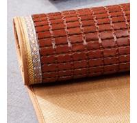 Summer Sleeping Mat,Natural Bamboo Summer Sleeping Mat with Cloth Edge,Breathable Bed Sheet Air Conditioning Mat Anti-Slip,Cooling Pad for Bed, Smooth Breathable Pad,Foldable Summer Sleepin