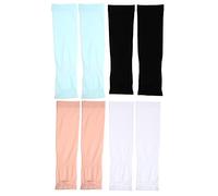 Summer Sleeve Covers Kids Arm 4 Pairs Sun for Kids, Breathable Sun with Thumb Hole for Cycling, Hiking, Outdoor Sleeve Covers Arm