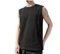 Summer Sleeveless T-Shirts Men Sale Clearance Big and Tall Workout Tank Top Plain Crewneck Muscle Cut Off Basic Tee Gym Bodybuliding Fitness Casual Shirt Quick Dry Breathable Vest Top Plus Size S-XXL