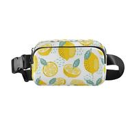 Summer Slices Lemon Stylish Waist Pack Crossbody Bag for Men Women Large Capacity Chest Bag Belt Bag with Adjustable Strap for Shopping Sports Work, Summer Slices Lemon, One Size