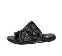 Summer Slip-On Sandals Shoes, Men's Comfy Foot Arch Support Bunion Correction Corrector Beach Sandals, Soft Foot Correction Flat Ring Toe Flip Flops, Ways to Relieve Your Bunion Summer(Gold,5.5 UK)