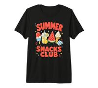 Summer Snacks Crew Sweet Sunny Melon Days Ice Popsicle Cream Premium T-Shirt