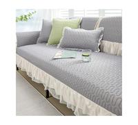 Summer Sofa Cover NonSlipSofa Protector for 2/3/4 Seater Refreshing Gray Couch Slipcover 90 x 210cm Furniture Shield