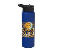 Summer Solstice Litha Blessings Paganism Pagan Holiday Stainless Steel Insulated Water Bottle