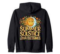 Summer Solstice Litha Blessings Paganism Pagan Holiday Zip Hoodie