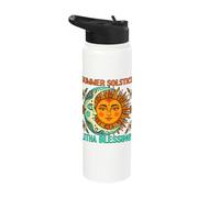 Summer Solstice Litha Blessings Paganism Pagan Summer Stainless Steel Insulated Water Bottle