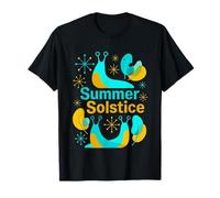 Summer Solstice Retro Slug Mid Century Art T-Shirt