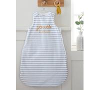 Summer Special Sleeveless Baby Sleep Bag, JOUES A BISOUS light grey stripes