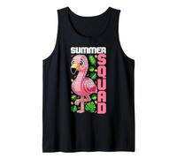 Summer Squad Brick Builder Building Block Flamingo Tropical Tank Top