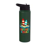 Summer Squad Brick Builder Building Block Surf Board Surfing Stainless Steel Insulated Water Bottle