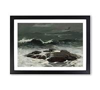 Summer Squall by Winslow Homer Framed Print | A2 Black Framed Wall Art | Ready to Hang | Modern Landscape Picture | Living Room Bedroom Lounge Office