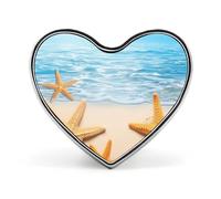 Summer Starfish Floral Swan Lapel Pin - Heart Shape Brooch Pins for Men & Women Suit Accessories, 1" Lightweight Enamel Lapel Pins Buttons for Backpacks, Hats, Bags, Lanyards