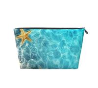 Summer Starfish Shell Beach Sea, Toiletry Pouch Makeup Bag Cosmetic Bag Portable Travel Toiletry Bag