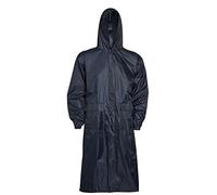 Summer Storm Adults Mens Waterproof Long Mac Trench Rain Coat (S, Black)