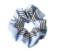 Summer Stripe Cloth Elastic Hair Scrunchie For Sweet Girls Simple Fabric Rope Accessories(Color5)