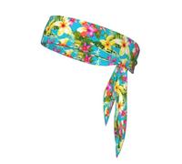 Summer Style Hawaiian Sports Head Tie Beach Summer Tropical Tie Sweatband Headband Men Women Elastic Moisture for Running
