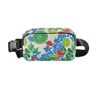 Summer Style Lemon Watermelon Fashion Trendy Fanny Waist Pack for Men Women Small Running Belt Bag Waist Pack with Adjustable Strap for Travel Running Hiking