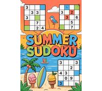Summer Sudoku: Comforting-Grid Brain Puzzle Activity Book for Adults