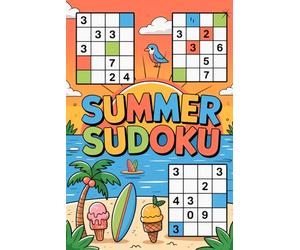 Summer Sudoku: Comforting-Grid Brain Puzzle Activity Book for Adults
