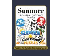 Summer Sudoku & Crossword Puzzles: Sudoku & Crossword with Easy to Read Print about Summer, Holydays and More | 6x9 inches, 110 pages | 50+ Puzzles