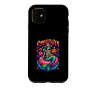 Summer Summerween skeleton mermaid Fun Outfit Case for iPhone 11