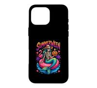 Summer Summerween skeleton mermaid Fun Outfit Case for iPhone 16 Pro Max