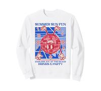 Summer Sun Fun - Endless Joy At The Beach (Retro Graphic) Sweatshirt