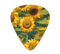 Summer Sunflower Acoustic Guitar Picks - Premium Guitar Plectrum For Bass And Electric Guitar