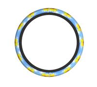 Summer Sunflower Butterfly Bule Sky Steering Wheel Cover