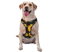 Summer Sunflower Floral Pattern,Pet Harness,Adjustable Reflective Dog Harness,Pet Leash Vest,M