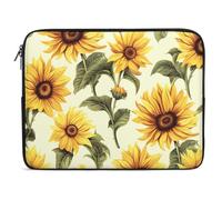 Summer Sunflower Laptop Sleeve Case 17inch, Shockproof Protective Case, 10-17 Inch Computer Sleeve, Water Resistant Laptop Briefcase for Men Women Compatible with MacBook Air/Notebook/Tablet