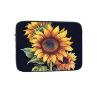 Summer Sunflower Laptop Sleeve for Women Men, 13 Inch Waterproof Laptop Bag Lightweight Notebook Computer Cover Bag