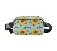 Summer Sunflower Pattern Fanny Pack for Women Men, Bumbag Crossbody Waist Packs with Adjustable Strap Belt Bag for Travel Workout Hiking