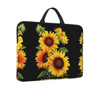 Summer Sunflower Print Protective 14 Inch Laptop Case,Laptop Sleeve With Handle Compatible,Carrying Computer Bag