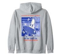 Summer Sunshine Society Surf Break (Surfer Statement) Zip Hoodie