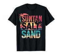 Summer Suntan Sun Salt Sand Sunset Graphic Coconut Tree Men T-Shirt