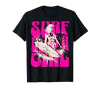 Summer - Surf Like A Girl, Pink T-Shirt