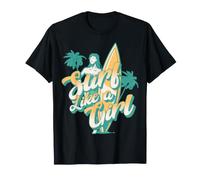 Summer - Surf Like A Girl Statement T-Shirt