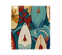 Summer Surfboard Big Replaceable Book Cover, Reusable PU Leather Book Protector, Suitable for 9.8" x 11" Notebooks