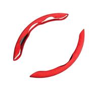 Summer Sweat-absorbin Car Suede Steering Wheel Cover For X1 X3 X4 X5 E46 E90 F20 E60 E39 F10 M1 M2 M3 M5 M6 E62 Steering Wheel Cover(Suede-red A)