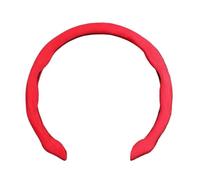 Summer Sweat-absorbin Car Suede Steering Wheel Cover For X1 X3 X4 X5 E46 E90 F20 E60 E39 F10 M1 M2 M3 M5 M6 E62 Steering Wheel Cover(Suede-red B)