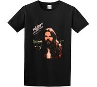 Summer T-Shirt, Round Neck Pure Cotton T-Shirt Bob Seger Stranger in Town Black