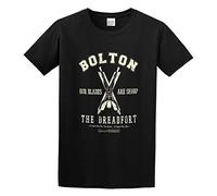 Summer T-Shirt, Round Neck Pure Cotton T-Shirt House Bolton T-Shirt Black