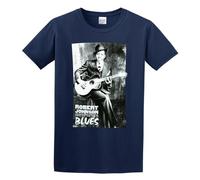 Summer T-Shirt, Round Neck Pure Cotton T-Shirt Robert Johnson The Complete Recordings T-Shirt Navy 3XL