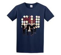 Summer T-Shirt, Round Neck Pure Cotton T-Shirt Yardbirds Very Best of The Yardbirds T-Shirt Navy XXL