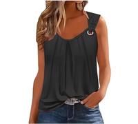 Summer Tank Top Women Casual V Neck Cotton Cami Tops UK Retro Diamond Print Wide Straps Sleeveless Hollow T-Shirts Blouses Ladies Casual Loose Summer Vests Tops