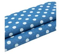 Summer Thin Butterfly Stripes Stars Cotton Printed Denim Fabric for Quilting Clothes Skirt DIY Handmade for Dressmaking, Art Craft, Sewing, Quilting(Color-8)