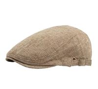 Summer Thin Double Breasted Beret Men Vintage Visor Flat Cap Women Hat Berets For Casual Unisex Boina For Spring Autumn(Khaki)