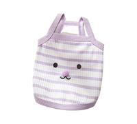 Summer Thin Style Dog Vest Cute Dog Clothes Simple Striped Puppy Suspender Shirt Fashion Cat Vest Bulldog Dog T-Shirt Pets Vest(Purple,M)